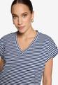 Shirt gestreift mit V-Ausschnitt