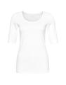 OPUS Kurzarmshirt »Daily F« im Basic-Look - Weiß / 44