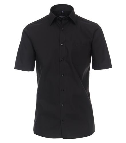 Hemd Halbarm uninah 008070 42 Comfort Fit - Schwarz