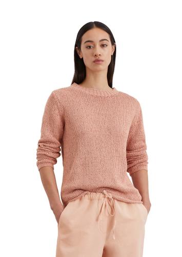 Strickpullover slim Rot L