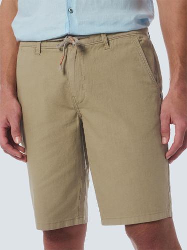 Short With Linen Garment Dyed Beige L