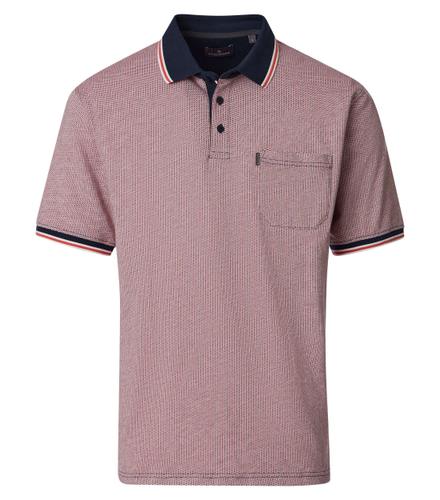 Polo-Shirt L Basic Circular Knit - Rot