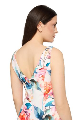 Cocktailkleid 38 Ausgestellt - Rosé/Red