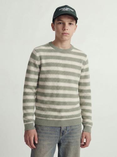 JORGREENE KNIT STRUCTURE CREW NECK JNR 176 Locker geschnitten - Sea Salt