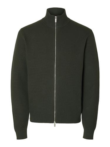SLHDANE LS KNIT STRUCTURE FULL ZIP NOOS