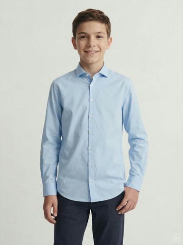 JJEAXEL STRETCH SHIRT LS NOOS JNR