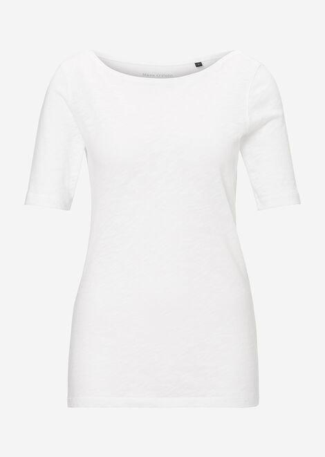 Slub-Jersey-T-Shirt regular L Regular Fit - White