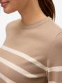 VMSABA PLAIN LS O-NECK PULLOVER GA NOOS S Normal geschnitten - Silver Mink