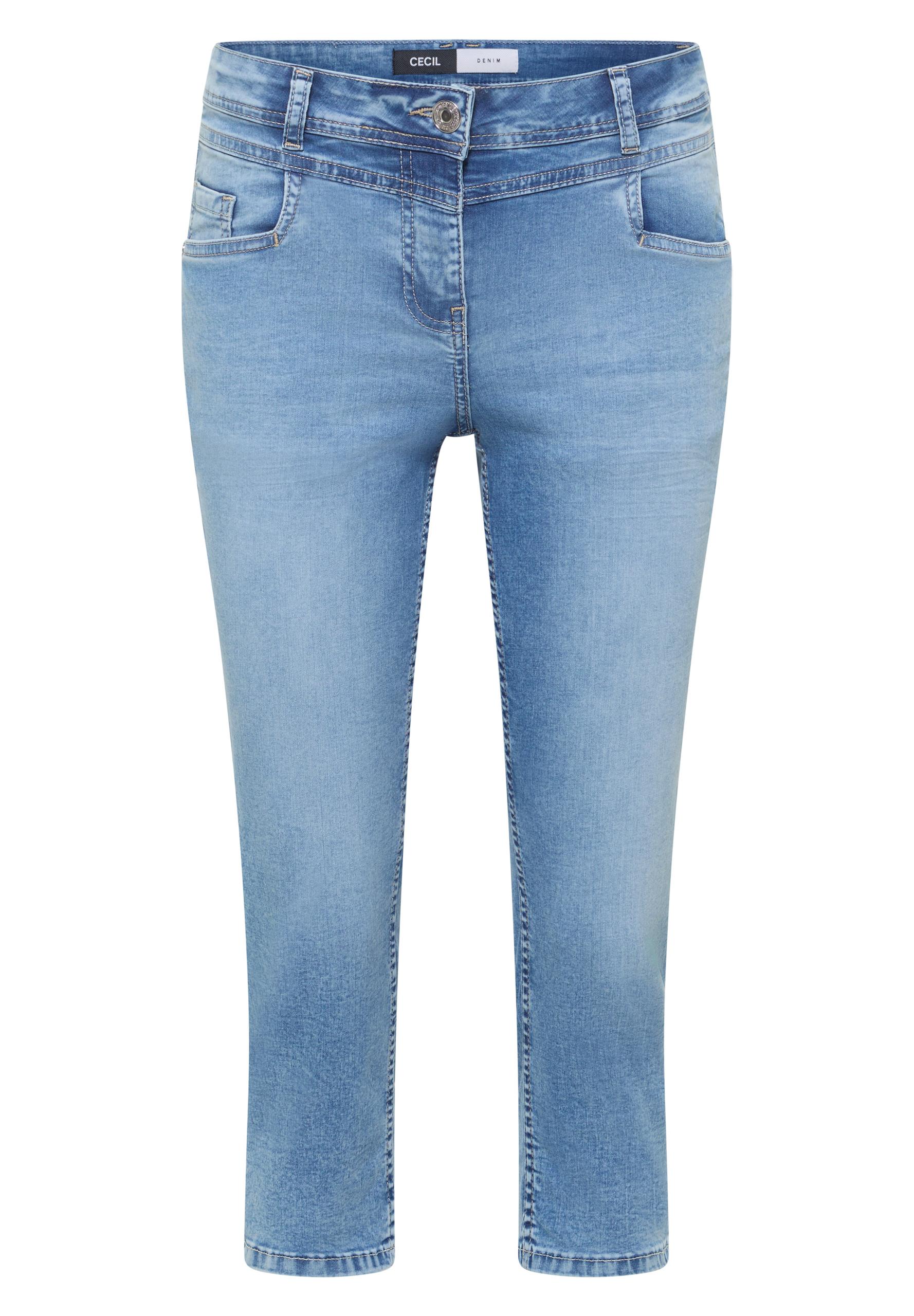 3/4 Slim Leg Jeans im Casual Fit 36/3/4 Hosen - Light Blue Washed