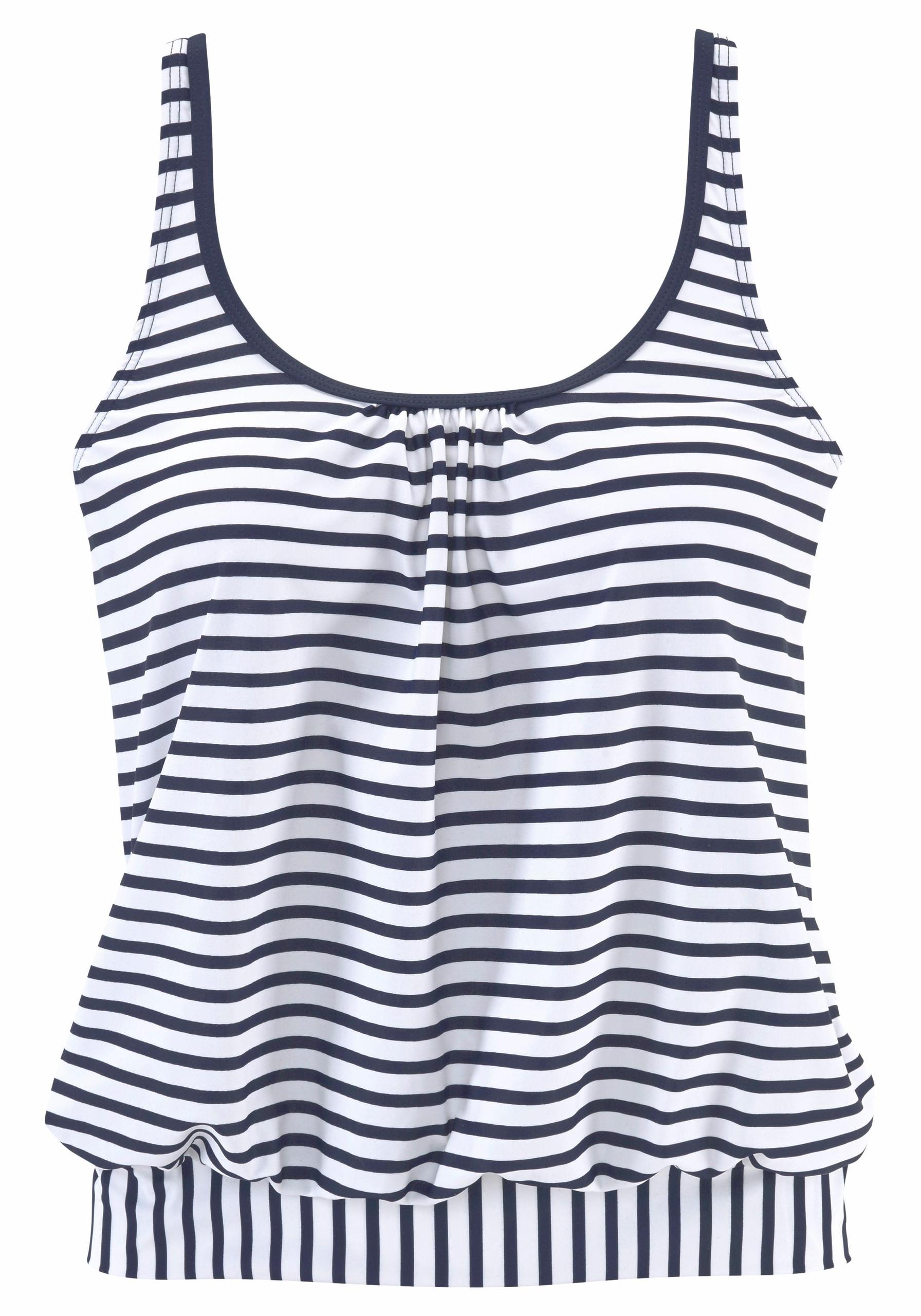 Venice Beach LM exkl. Sport Oversize-Tankini-Top 48 - White-navy-s