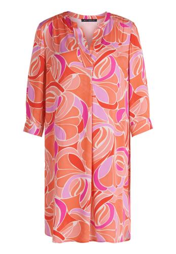 Blusenkleid 38 Lässig - Red/rosè