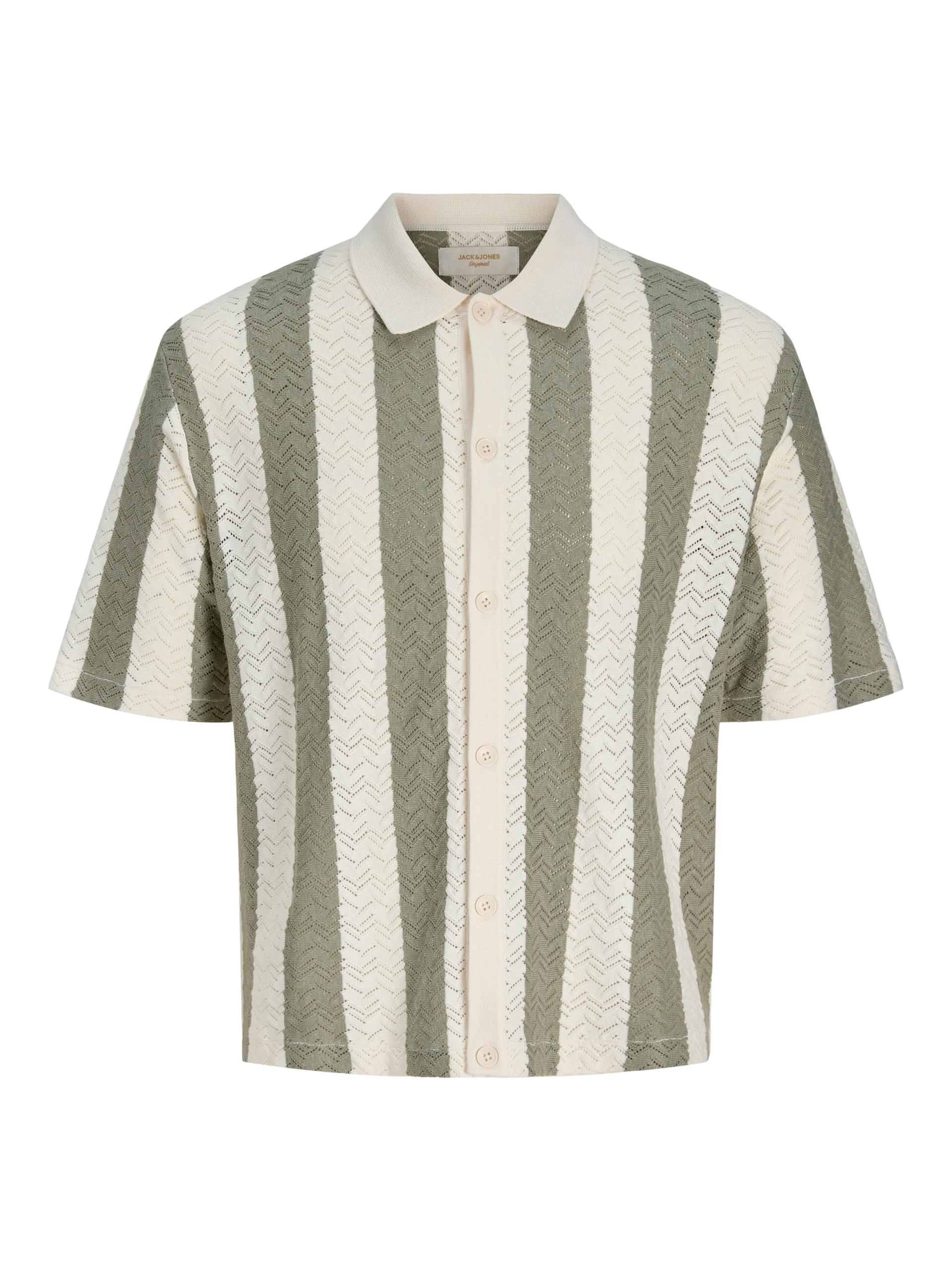 JORTYLER KNIT SS POLO PLS EU3XL US1XL Locker geschnitten - Sea Salt