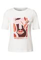 T-Shirt mit Print S - Vanilla White