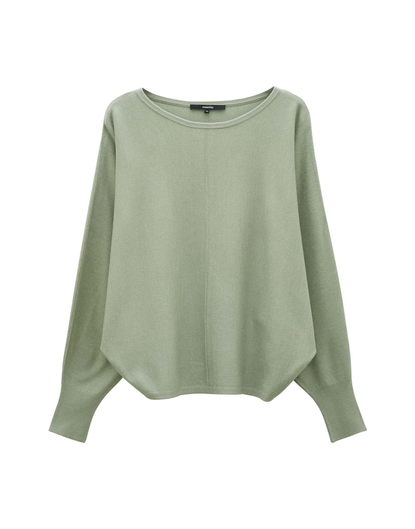 Strickpullover "Taliya Line" - Oliv / 40