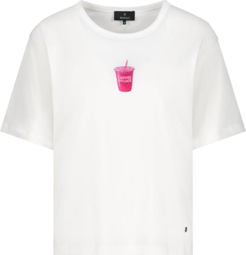 T-Shirt mit Coffee-Print 42 - Off-white