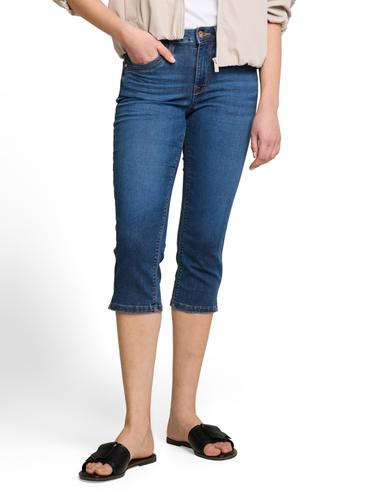 TTLENE SLIM Capri Jeans mit hohem Stretch 27 Slim Fit - Clean Mid Stone Blue Denim