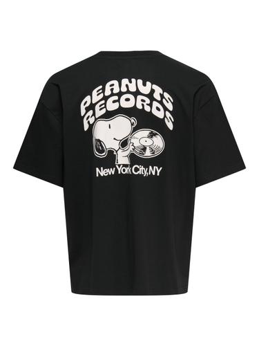 ONSPEANUTS BACK LIFE OVZ SS LIC TEE