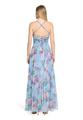 Abendkleid 34 Ausgestellt - Blue/Rosé