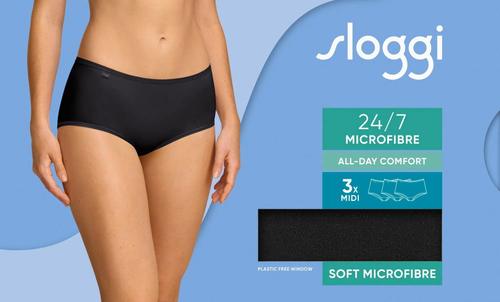 Sloggi Hüftslip (3 Stück)aus weicher Microfaser