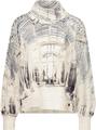 Strickpullover mit Gallery-Print 40 - Almond Gemustert