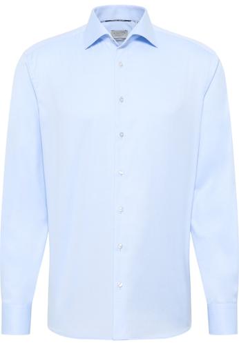 Cover Shirt Twill verlängerter Arm (68 cm) 43/Langarm - 65cm MODERN FIT - Hellblau