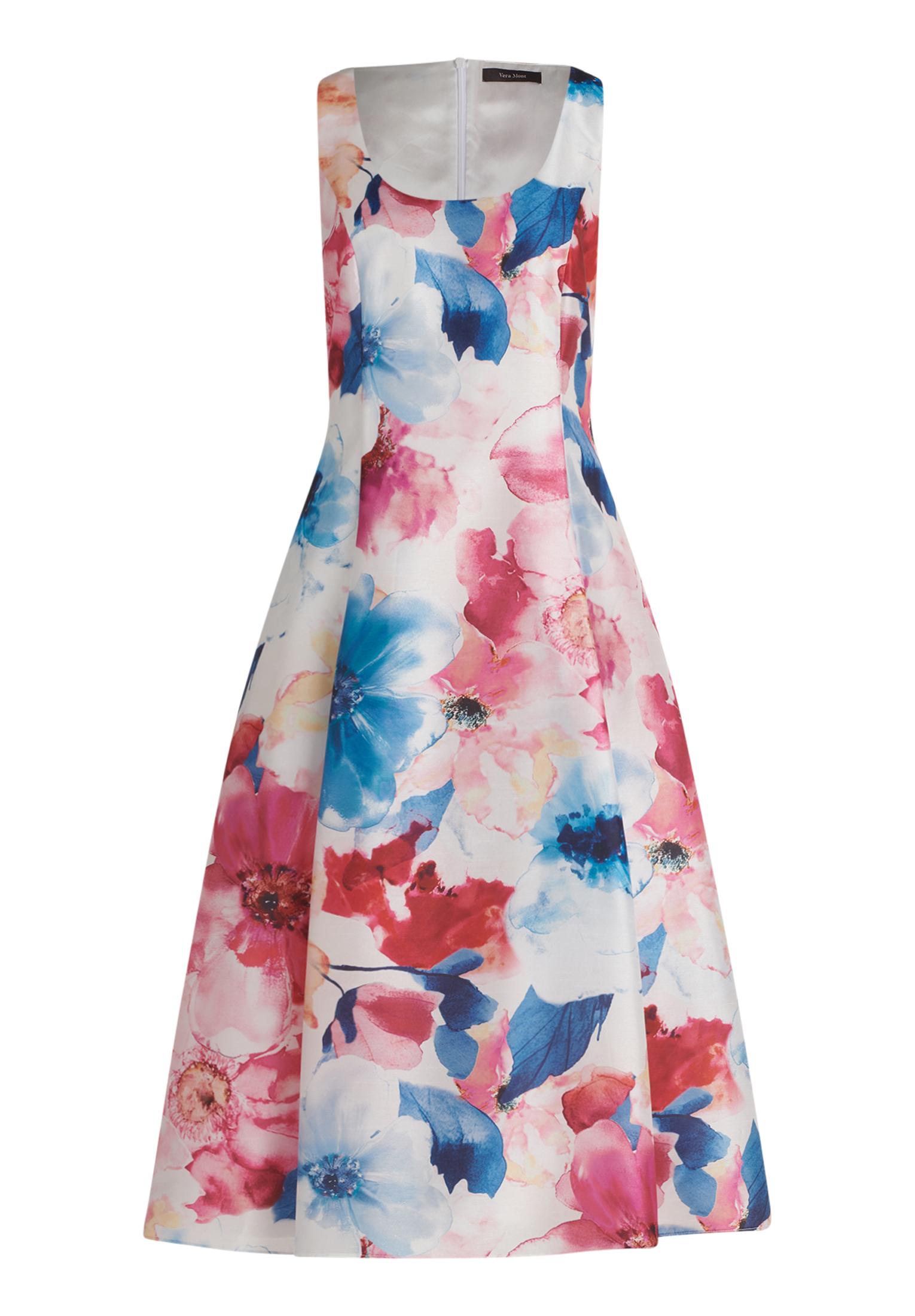 Cocktailkleid 38 Ausgestellt - Cream/Pink