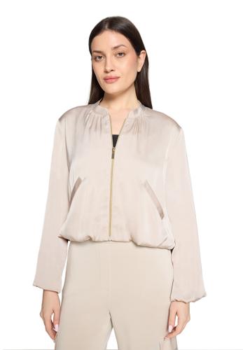 Blouson 42 Lässig - Grau Beige