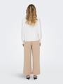 ONLMETTE V-NECK LS SMOCK TOP NOOS WVN M Normal geschnitten - Cloud Dancer