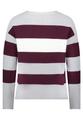 Strickpullover 38 Gerade - Grey/dark Red