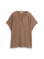 Crinkle T-Shirt XXXL Regular Fit - Taupe Grey