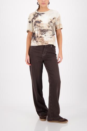 T-Shirt mit Savanne-Print
