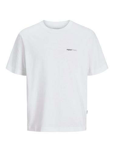 JORVARENNA PAINTED BACK TEE SS CREW NECK XXL Locker geschnitten - Bright White