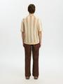 SLHSHANE SS OPEN STRUC POLO CARDIGAN S Locker geschnitten - Birch