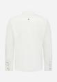 Shirt With Linen Granddad M Regular Fit - White