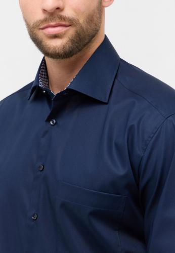 Dynamic Cotton Popeline Langarm 50/Langarm - 65cm COMFORT FIT - Navy