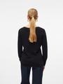 VMCARE STRUCTURE LS O-NECK BLOU NOOS