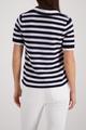 Ajour-Polo-Pullover mit Strasssteinen