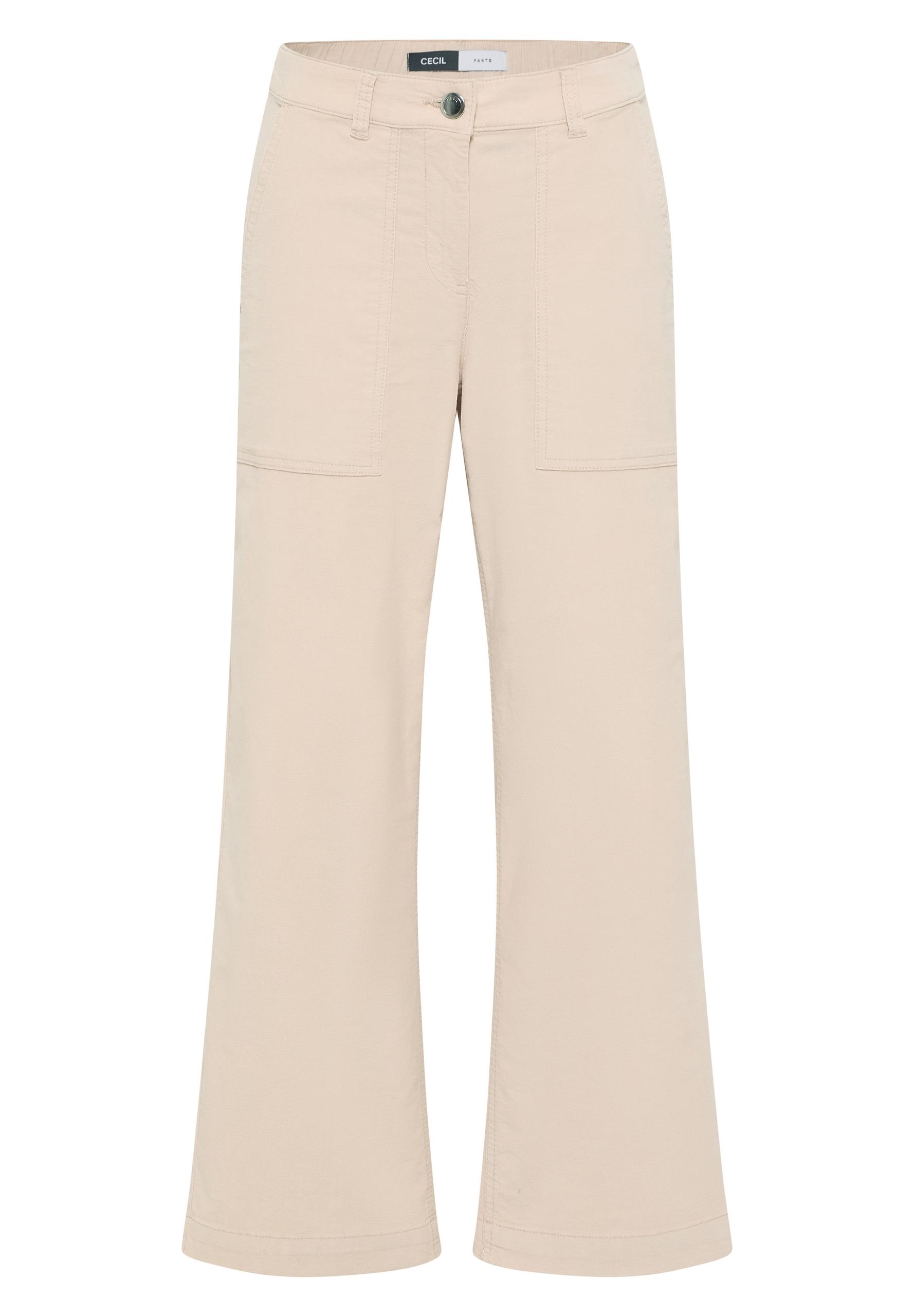 Wide Leg Cordhose 33/28 - Oat Milk Beige
