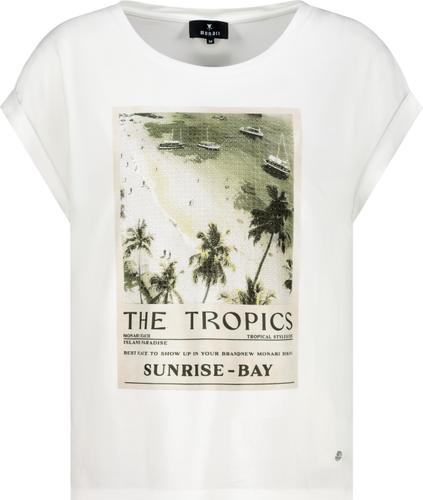 T-Shirt mit Print 44 - Cream