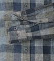 Leinenhemd L Casual Fit Short - Anthrazit