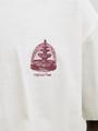 JORMAINE BACK TEE SS CREW NECK SN S Locker geschnitten - Cloud Dancer
