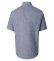 Leinenhemd kurzarm M Casual Fit Short - Blau