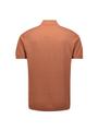 Pullover Short Sleeve Polo Solid Placed Jacquard M Regular Fit - Caramel