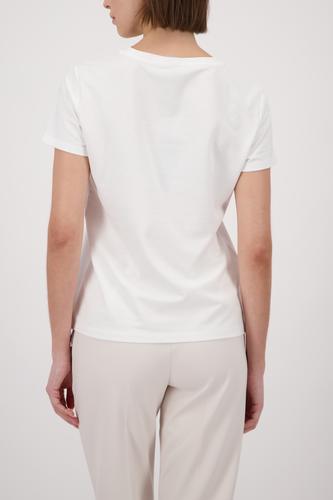 T-Shirt mit Strasssteinen 38 - Off-white