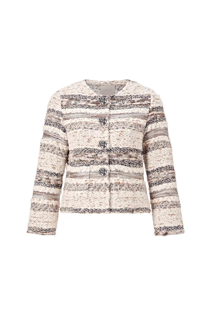 Glam bouclé jacket Weiß S