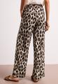 High Waist Wide Leg Hose mit Leo-Print 42/30 - Timeless Beige