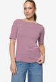 Ringelshirt mit U-Boot Ausschnitt 36 - Pink/cream