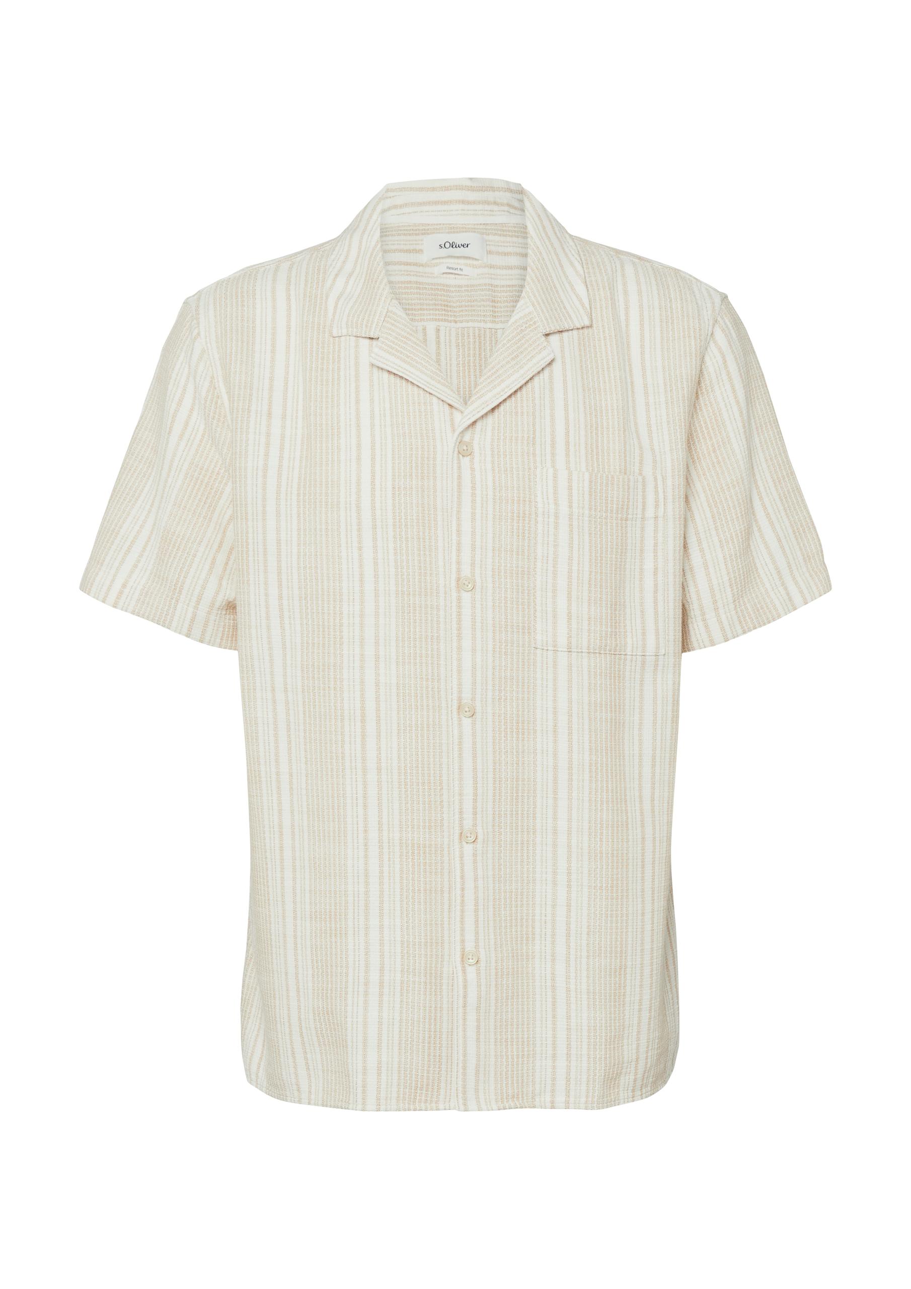 Hemd XL Resort Fit - Weiß|beige