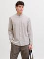 JJESUMMER LINEN BLEND BAND SHIRT L/S SN