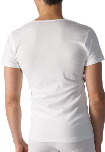 Mey Herren-Shirt mit V-Ausschnitt 101 Weiss